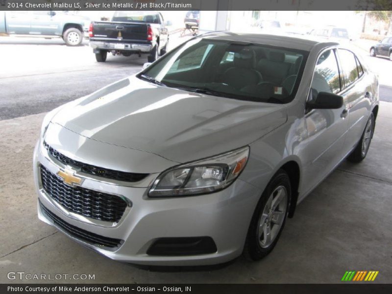 Silver Ice Metallic / Jet Black/Titanium 2014 Chevrolet Malibu LS
