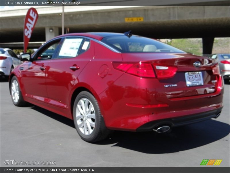 Remington Red / Beige 2014 Kia Optima EX