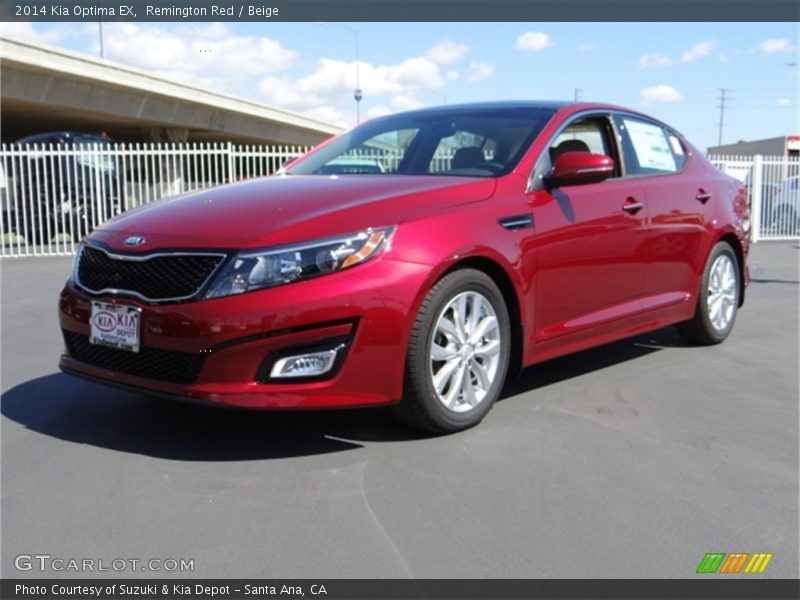 Remington Red / Beige 2014 Kia Optima EX