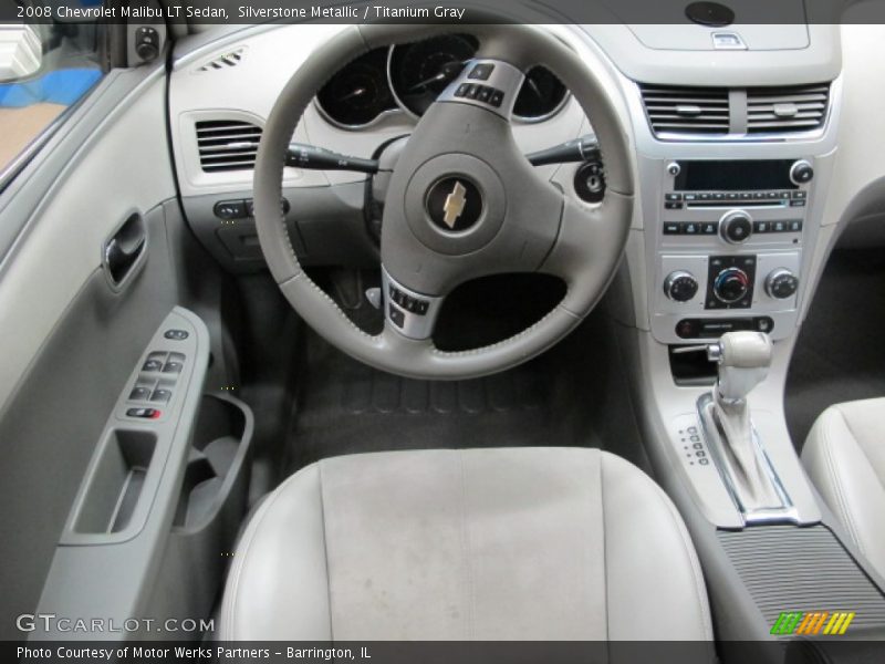 Silverstone Metallic / Titanium Gray 2008 Chevrolet Malibu LT Sedan
