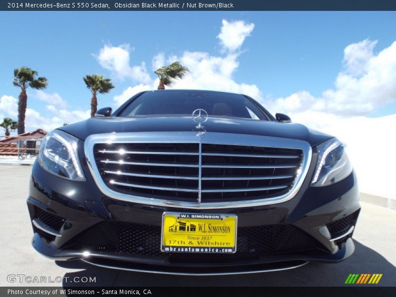 Obsidian Black Metallic / Nut Brown/Black 2014 Mercedes-Benz S 550 Sedan
