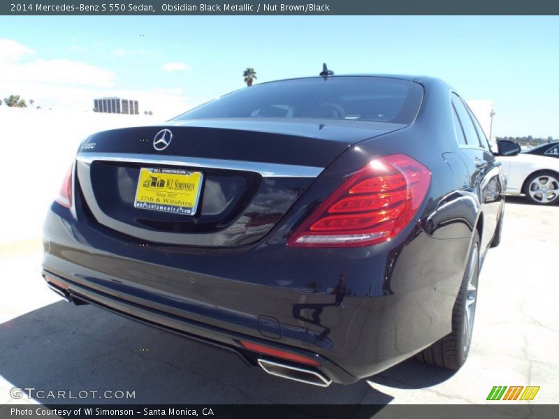 Obsidian Black Metallic / Nut Brown/Black 2014 Mercedes-Benz S 550 Sedan