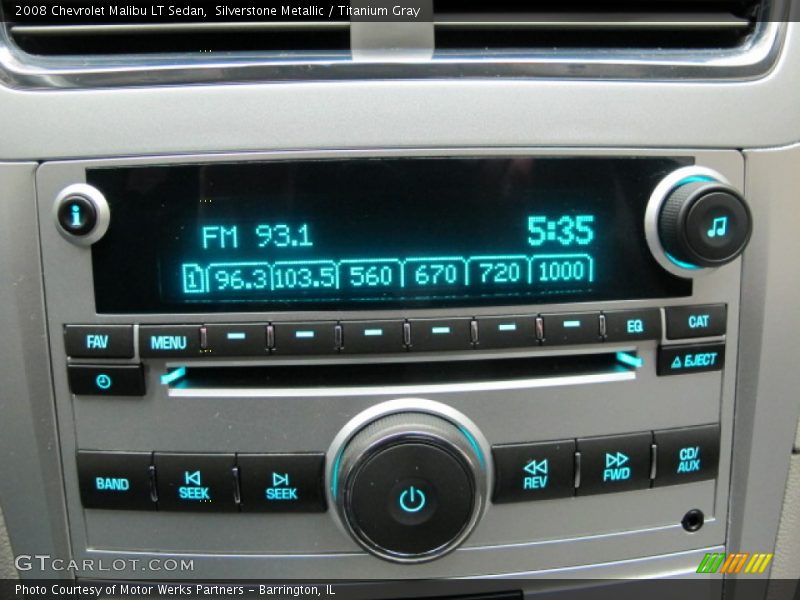 Silverstone Metallic / Titanium Gray 2008 Chevrolet Malibu LT Sedan