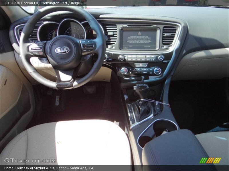 Remington Red / Beige 2014 Kia Optima EX