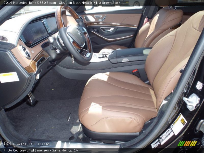Obsidian Black Metallic / Nut Brown/Black 2014 Mercedes-Benz S 550 Sedan