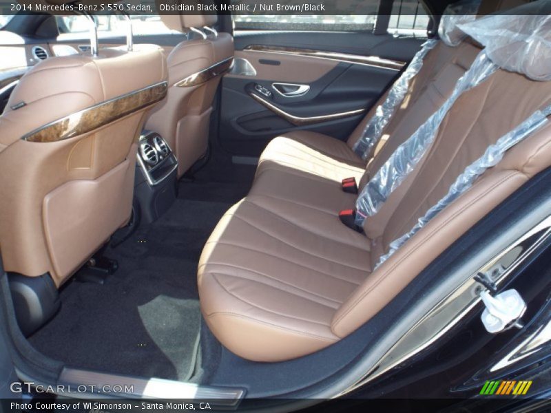 Obsidian Black Metallic / Nut Brown/Black 2014 Mercedes-Benz S 550 Sedan