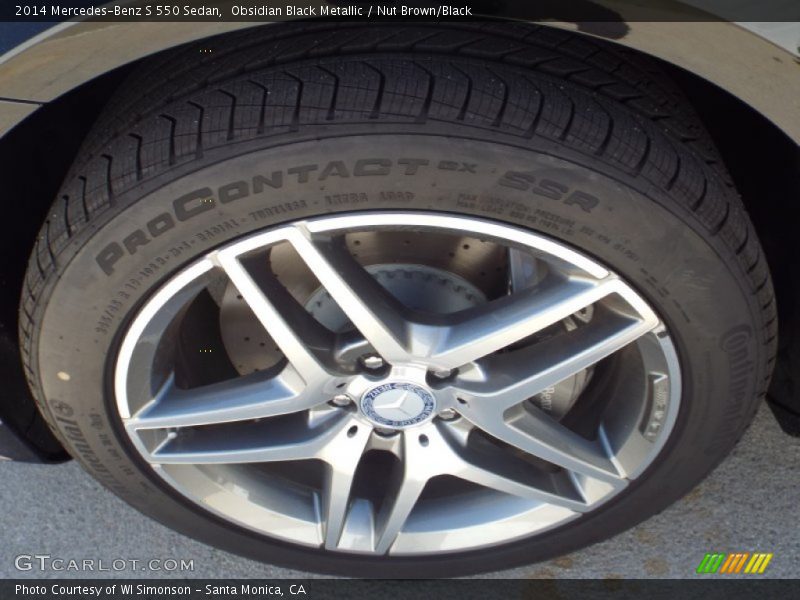 Obsidian Black Metallic / Nut Brown/Black 2014 Mercedes-Benz S 550 Sedan