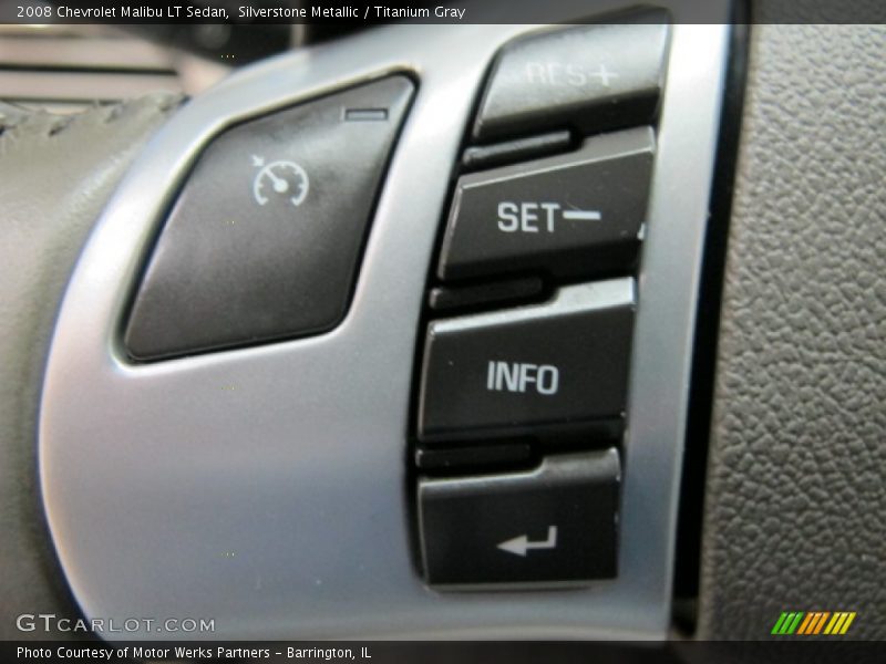 Silverstone Metallic / Titanium Gray 2008 Chevrolet Malibu LT Sedan