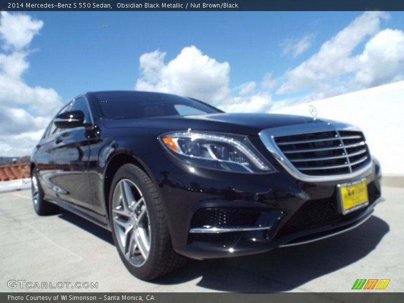 Obsidian Black Metallic / Nut Brown/Black 2014 Mercedes-Benz S 550 Sedan