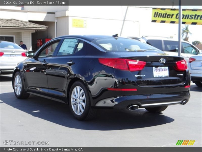 Ebony Black / Beige 2014 Kia Optima EX