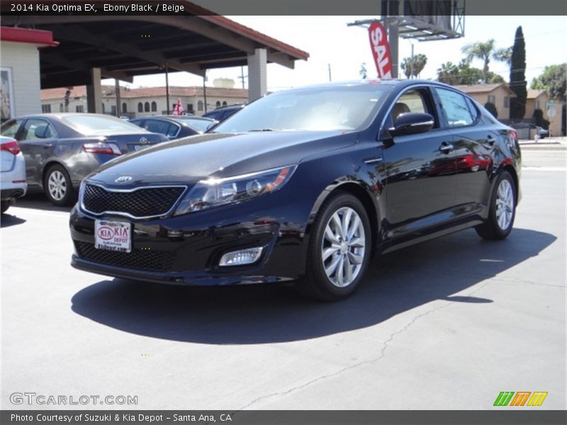 Ebony Black / Beige 2014 Kia Optima EX