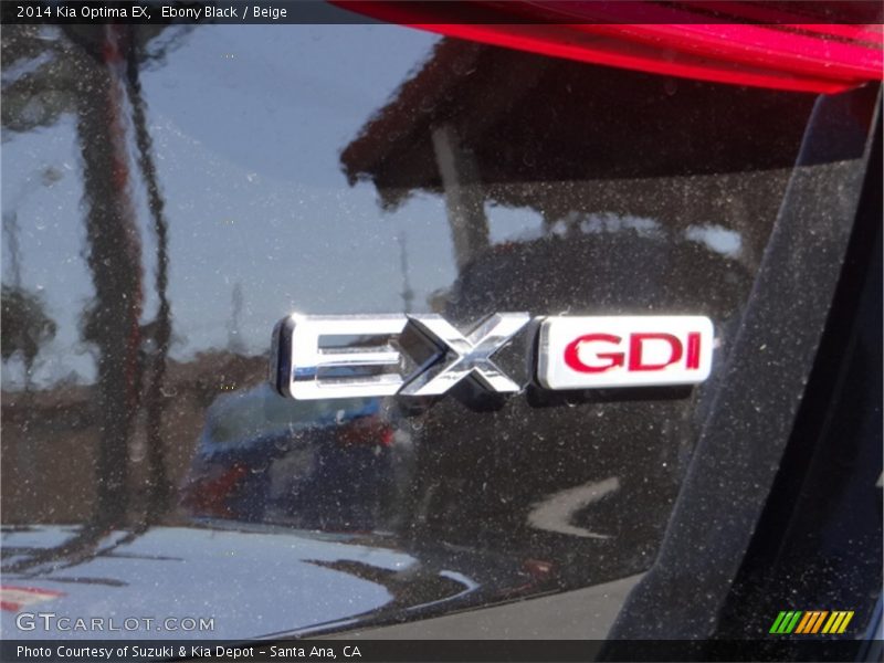 Ebony Black / Beige 2014 Kia Optima EX