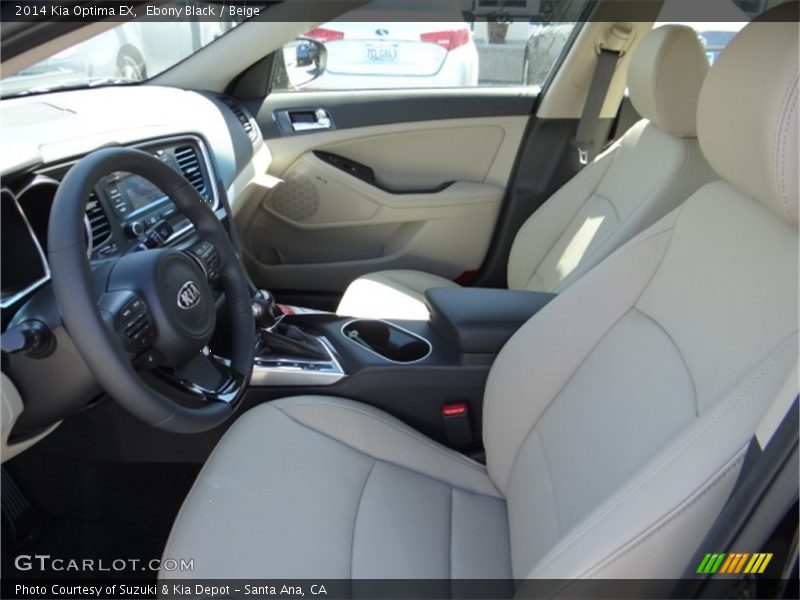 Ebony Black / Beige 2014 Kia Optima EX