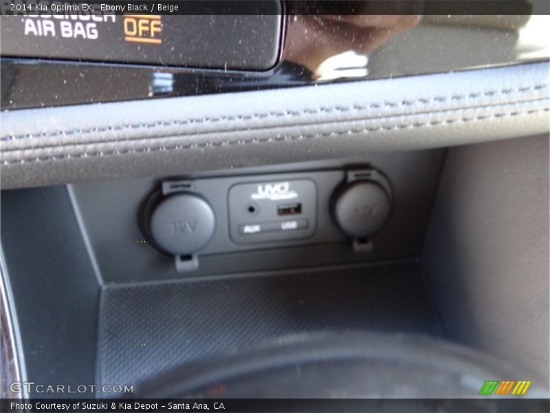 Ebony Black / Beige 2014 Kia Optima EX