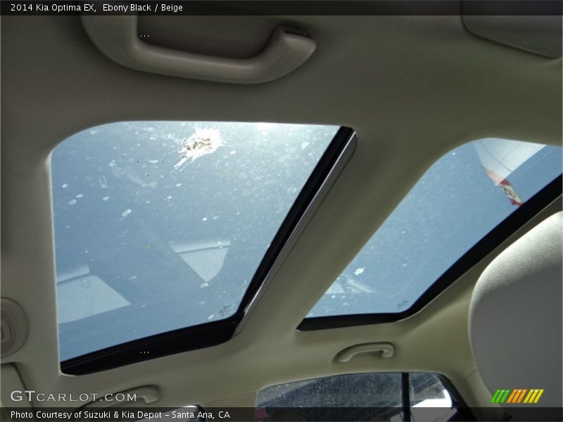 Ebony Black / Beige 2014 Kia Optima EX