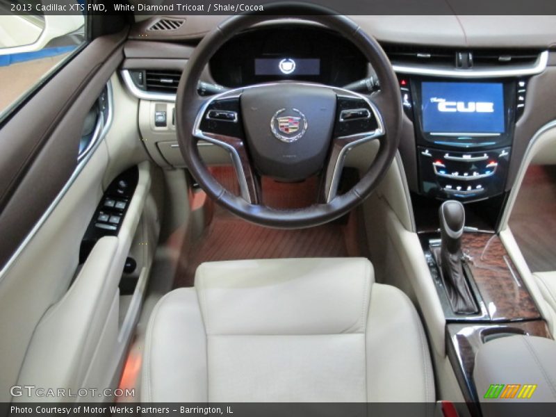 White Diamond Tricoat / Shale/Cocoa 2013 Cadillac XTS FWD