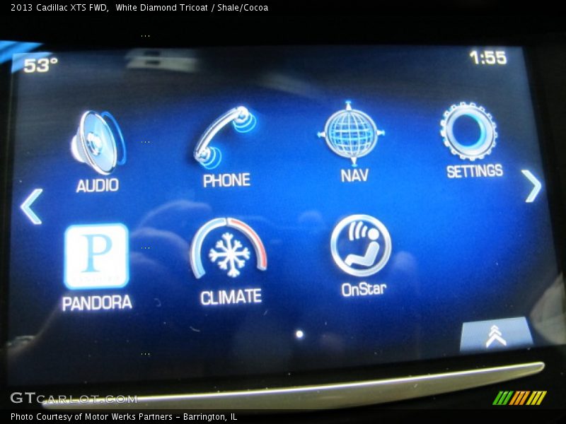 White Diamond Tricoat / Shale/Cocoa 2013 Cadillac XTS FWD