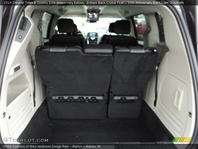 Brilliant Black Crystal Pearl / 30th Anniversary Black/Light Graystone 2014 Chrysler Town & Country 30th Anniversary Edition