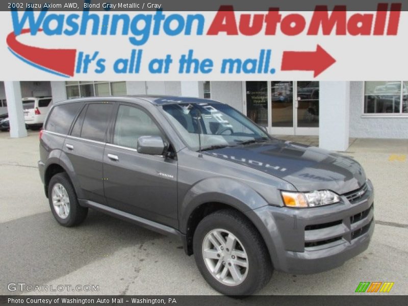 Blond Gray Metallic / Gray 2002 Isuzu Axiom AWD