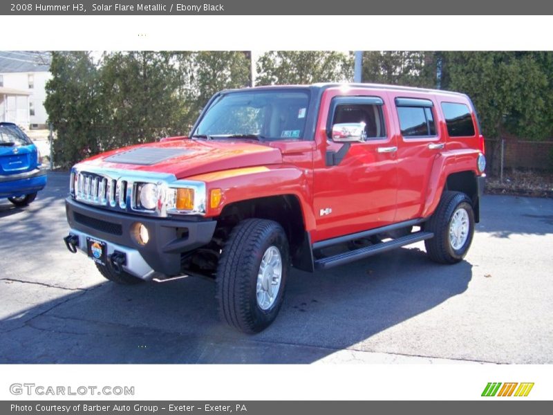 Solar Flare Metallic / Ebony Black 2008 Hummer H3