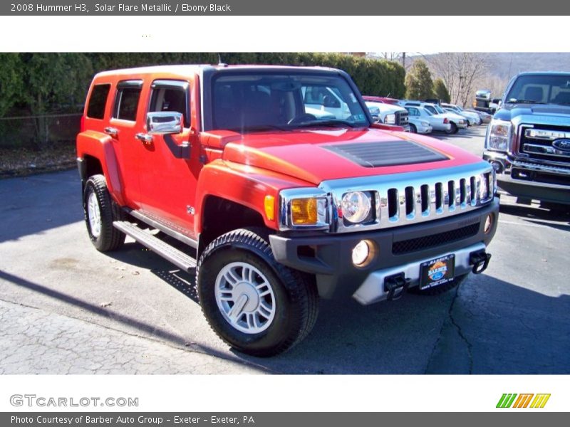 Solar Flare Metallic / Ebony Black 2008 Hummer H3