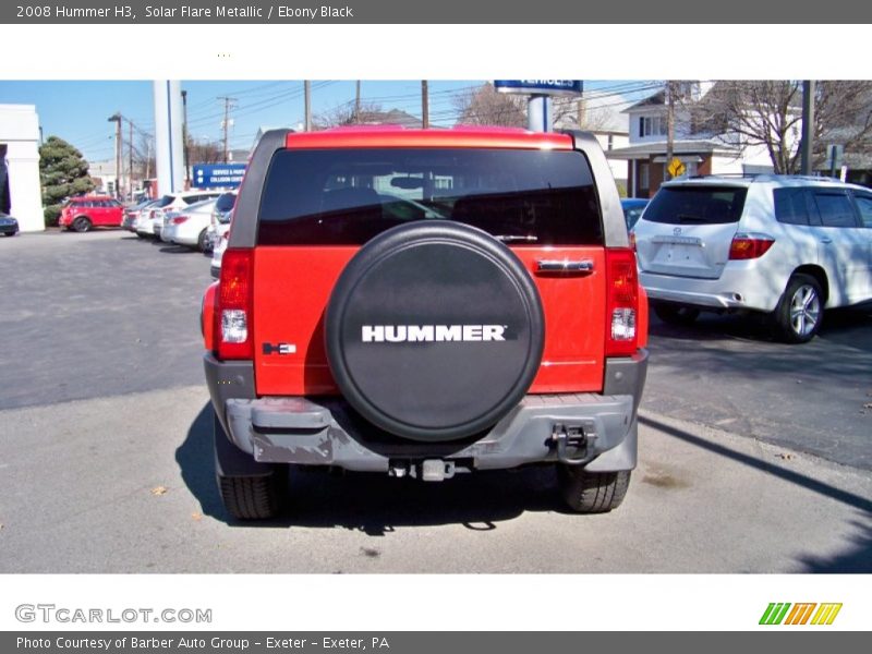Solar Flare Metallic / Ebony Black 2008 Hummer H3
