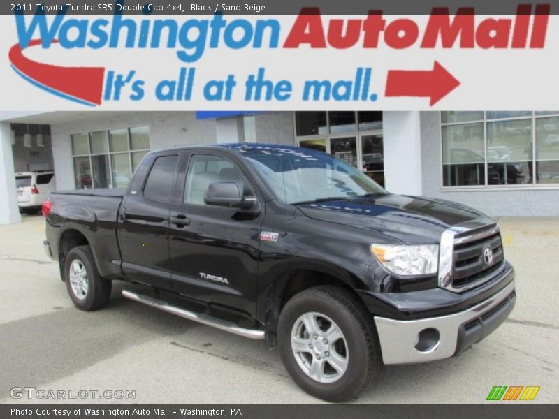 Black / Sand Beige 2011 Toyota Tundra SR5 Double Cab 4x4