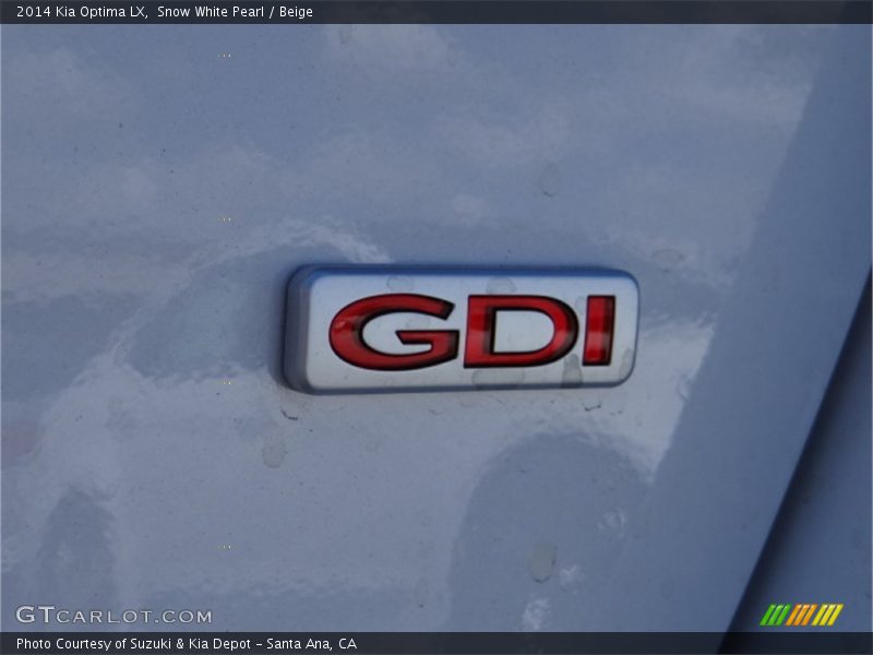 Snow White Pearl / Beige 2014 Kia Optima LX