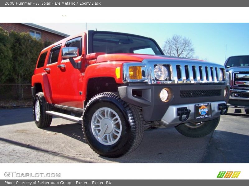 Solar Flare Metallic / Ebony Black 2008 Hummer H3