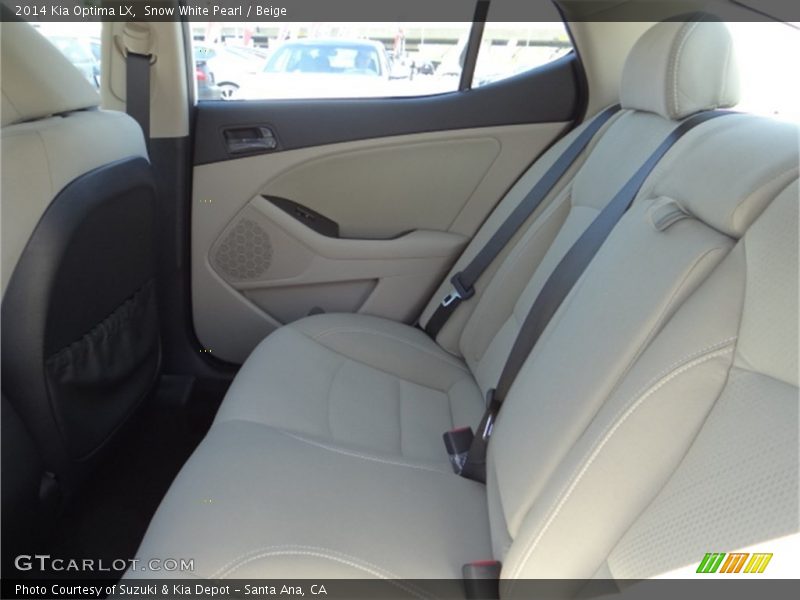 Snow White Pearl / Beige 2014 Kia Optima LX