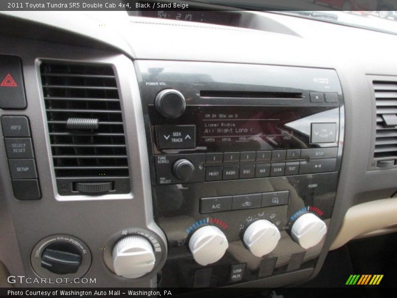 Black / Sand Beige 2011 Toyota Tundra SR5 Double Cab 4x4