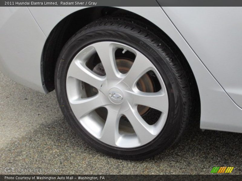 Radiant Silver / Gray 2011 Hyundai Elantra Limited