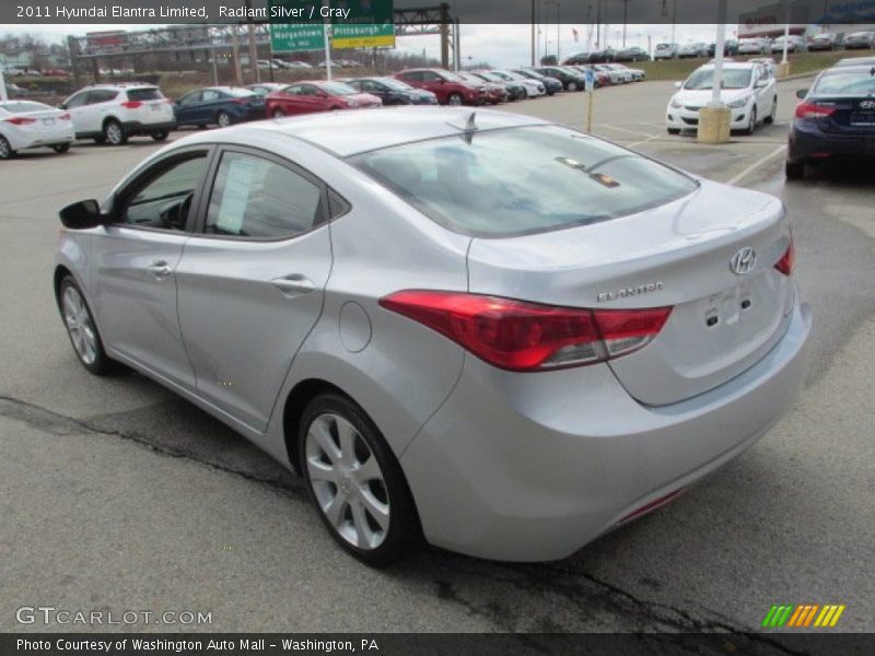 Radiant Silver / Gray 2011 Hyundai Elantra Limited