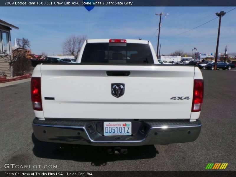 Stone White / Dark Slate Gray 2009 Dodge Ram 1500 SLT Crew Cab 4x4