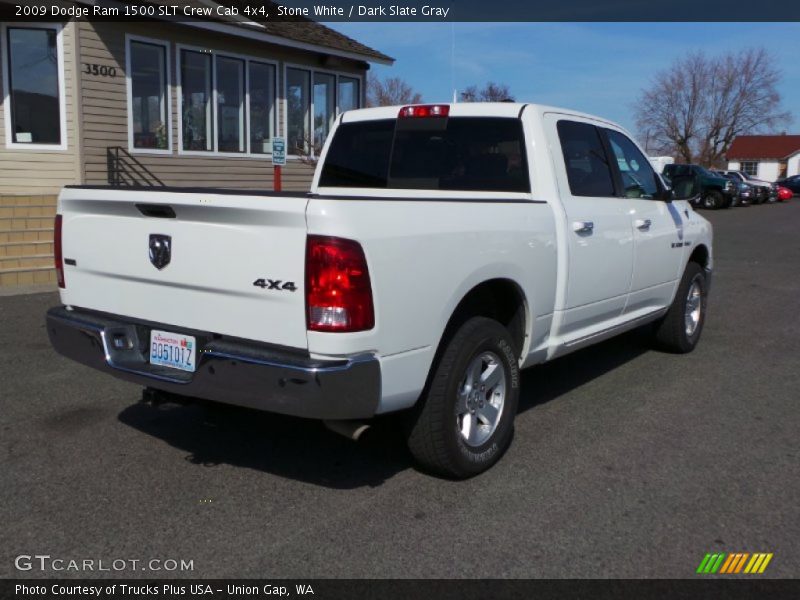 Stone White / Dark Slate Gray 2009 Dodge Ram 1500 SLT Crew Cab 4x4