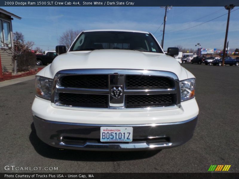 Stone White / Dark Slate Gray 2009 Dodge Ram 1500 SLT Crew Cab 4x4