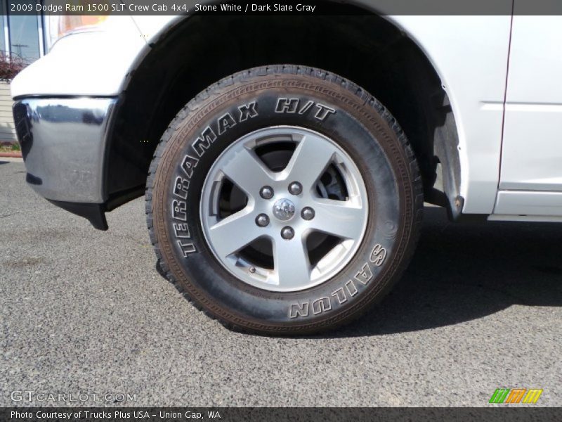 Stone White / Dark Slate Gray 2009 Dodge Ram 1500 SLT Crew Cab 4x4