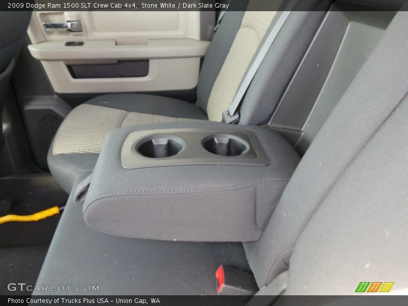 Stone White / Dark Slate Gray 2009 Dodge Ram 1500 SLT Crew Cab 4x4