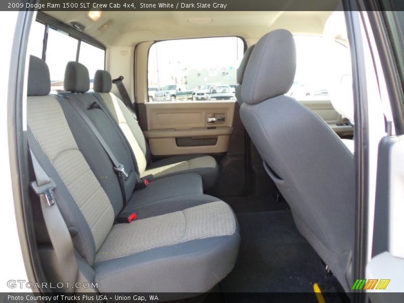 Stone White / Dark Slate Gray 2009 Dodge Ram 1500 SLT Crew Cab 4x4
