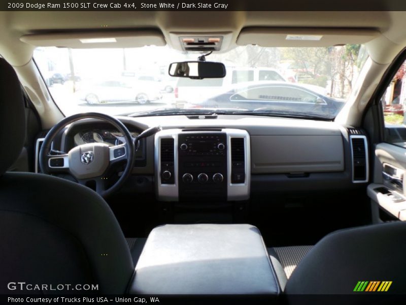 Stone White / Dark Slate Gray 2009 Dodge Ram 1500 SLT Crew Cab 4x4