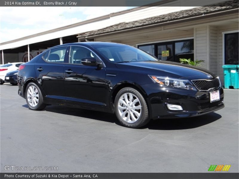 Ebony Black / Gray 2014 Kia Optima EX