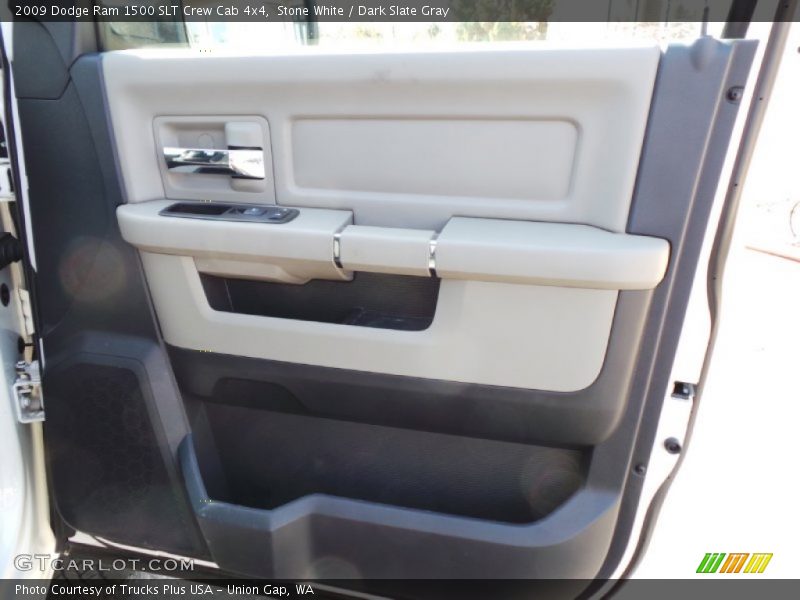Stone White / Dark Slate Gray 2009 Dodge Ram 1500 SLT Crew Cab 4x4