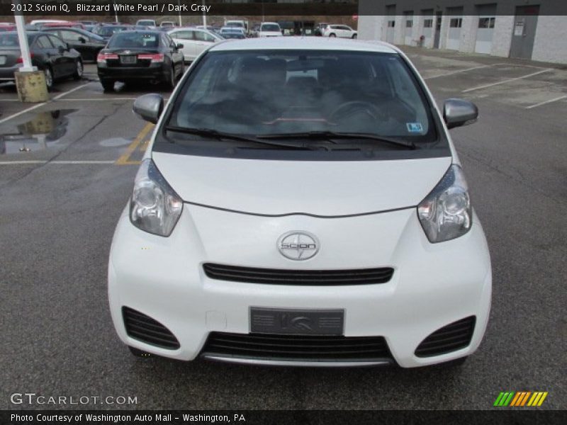 Blizzard White Pearl / Dark Gray 2012 Scion iQ