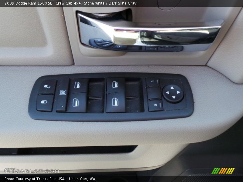 Stone White / Dark Slate Gray 2009 Dodge Ram 1500 SLT Crew Cab 4x4