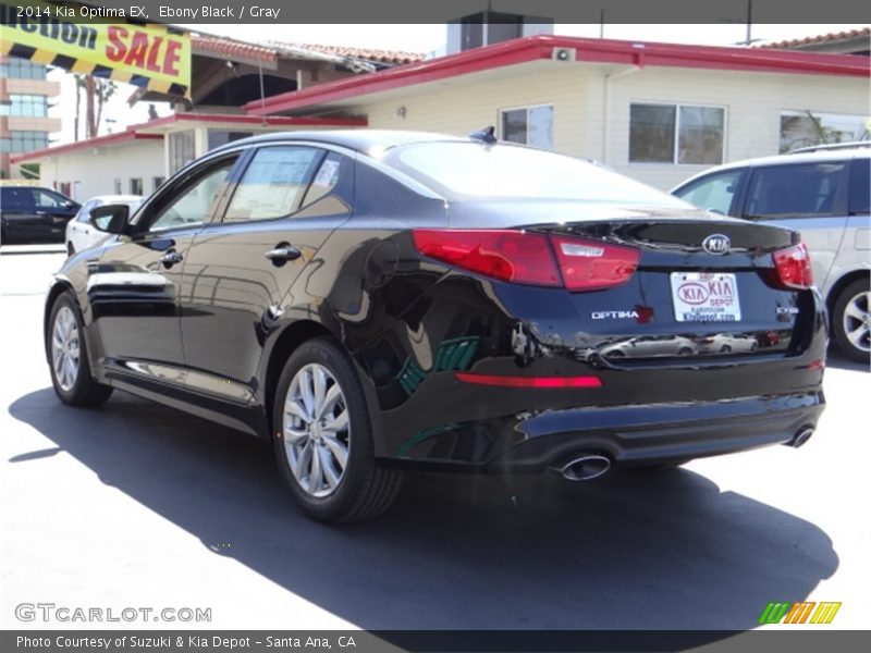 Ebony Black / Gray 2014 Kia Optima EX