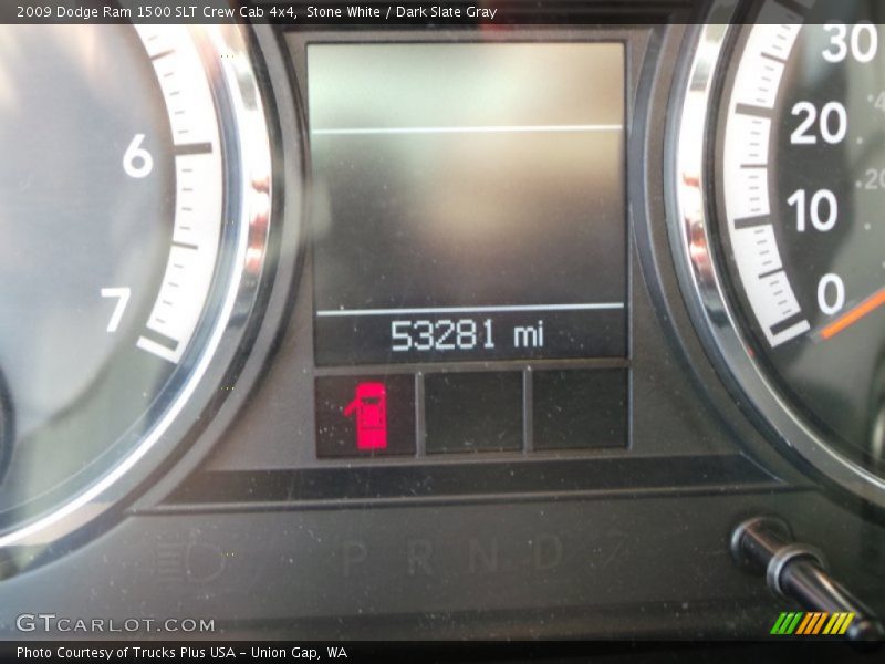 Stone White / Dark Slate Gray 2009 Dodge Ram 1500 SLT Crew Cab 4x4