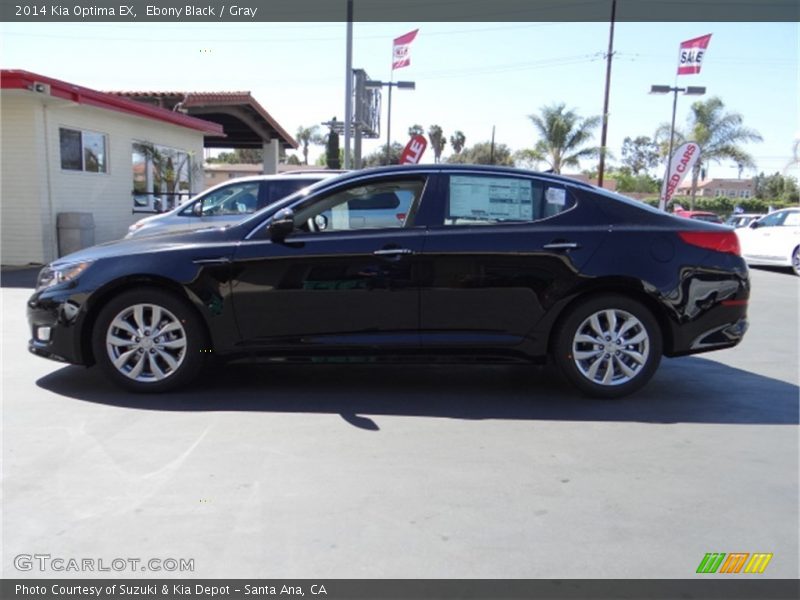 Ebony Black / Gray 2014 Kia Optima EX