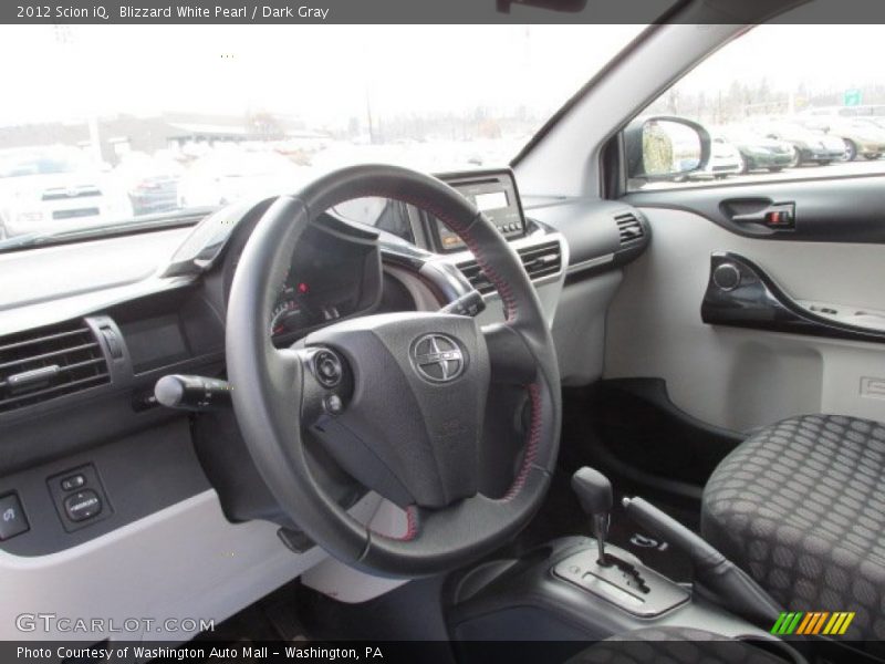 Blizzard White Pearl / Dark Gray 2012 Scion iQ