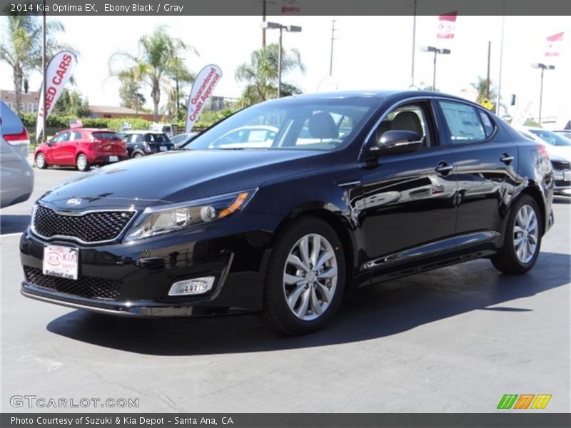 Ebony Black / Gray 2014 Kia Optima EX