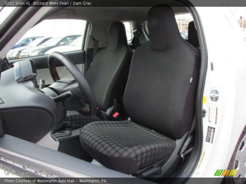 Blizzard White Pearl / Dark Gray 2012 Scion iQ